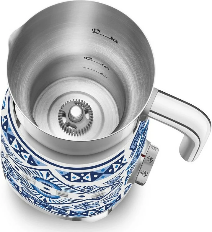 Makineri qumështi SMEG MFF01DGBEU Dolce & Gabbana Blu Mediterraneo, 500W, inoks