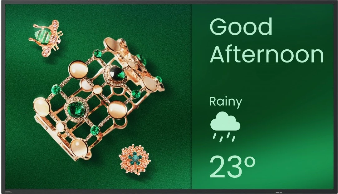 Monitor format i madh BenQ ST4304 43", 4K UHD, Android 14, 350 nit, altoparlantë, 2x HDMI, i zi