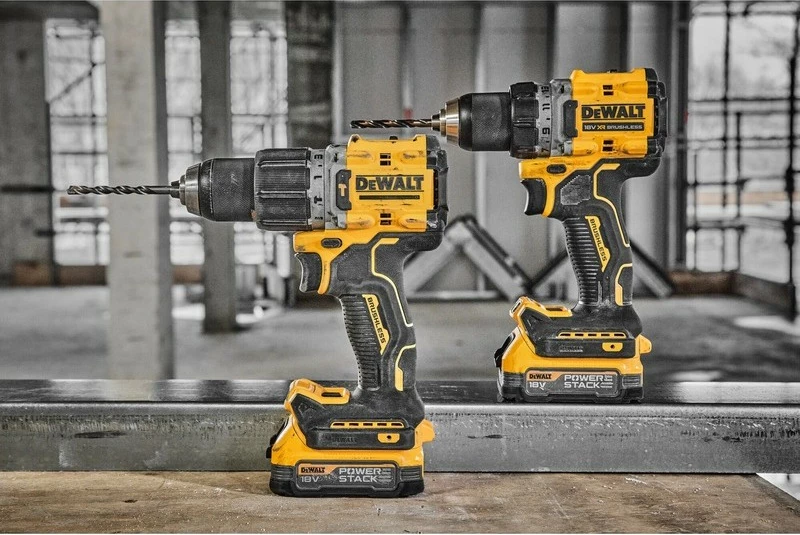 Aku-shurubdrill DeWALT 18V, brushless, 1.3cm, verdhë/zezë