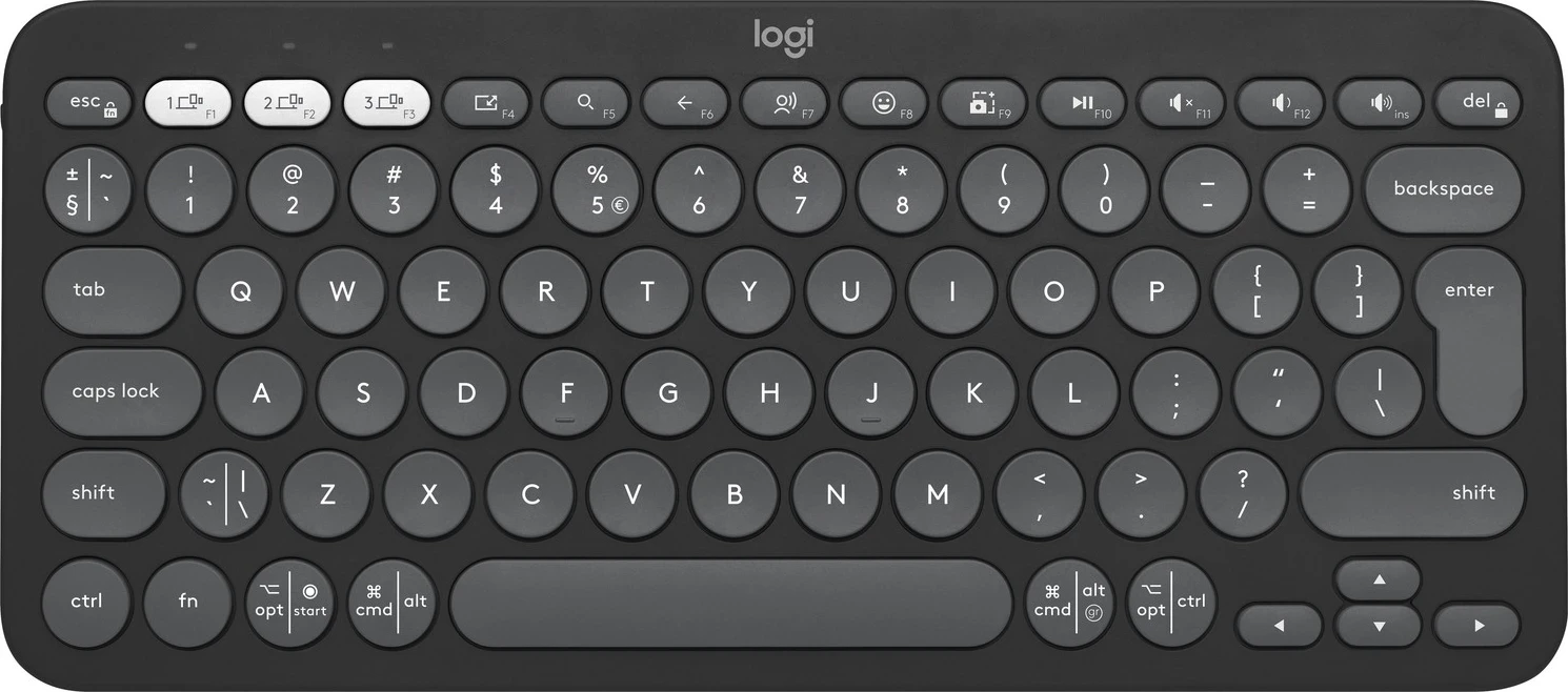 Tastierë Logitech Pebble Keys 2 K380s Grafitowy, e zezë