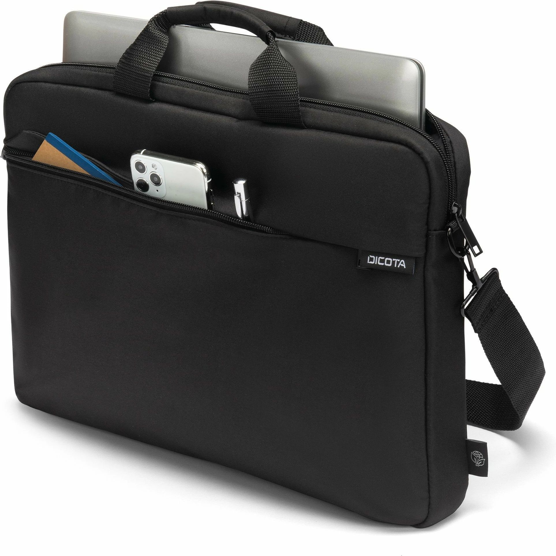 Çantë DICOTA D32090-RPET, 12.5", rrip shpatullash, e zezë