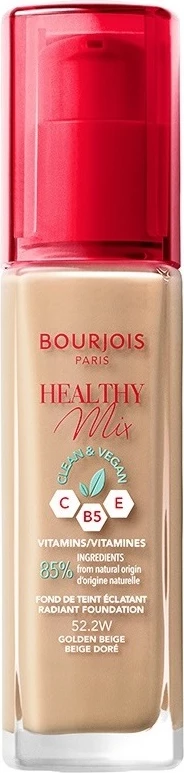 Fondatinë Bourjois Healthy Mix Clean Vegan Illuminating 52.2 Golden Beige 30ml