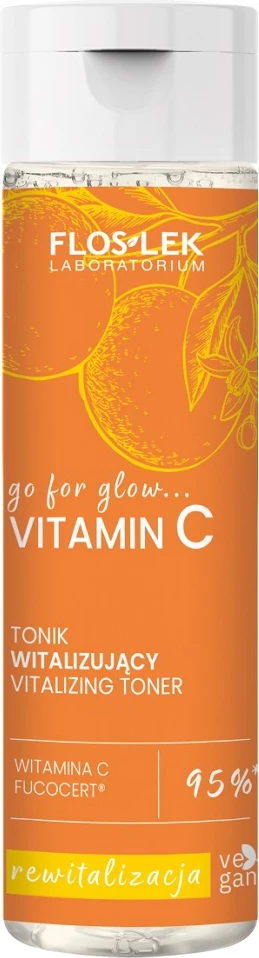 Tonic për fytyrë Floslek go for glow…VITAMIN C për femra 200ml