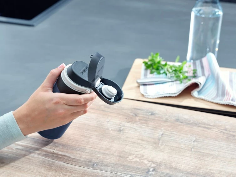 Gotë termike Leifheit 3247, 350 ml, inox, e zezë/blu