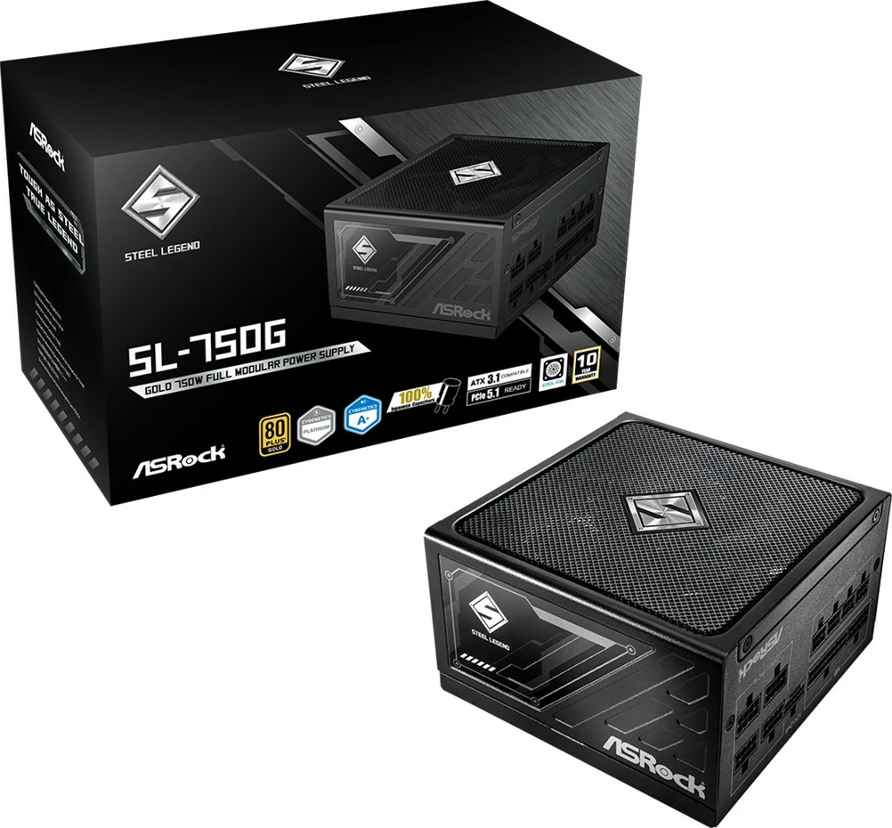 Furnizues energjie ASRock Steel Legend SL-1000G 1000W, ATX, 80+ Gold, i zi