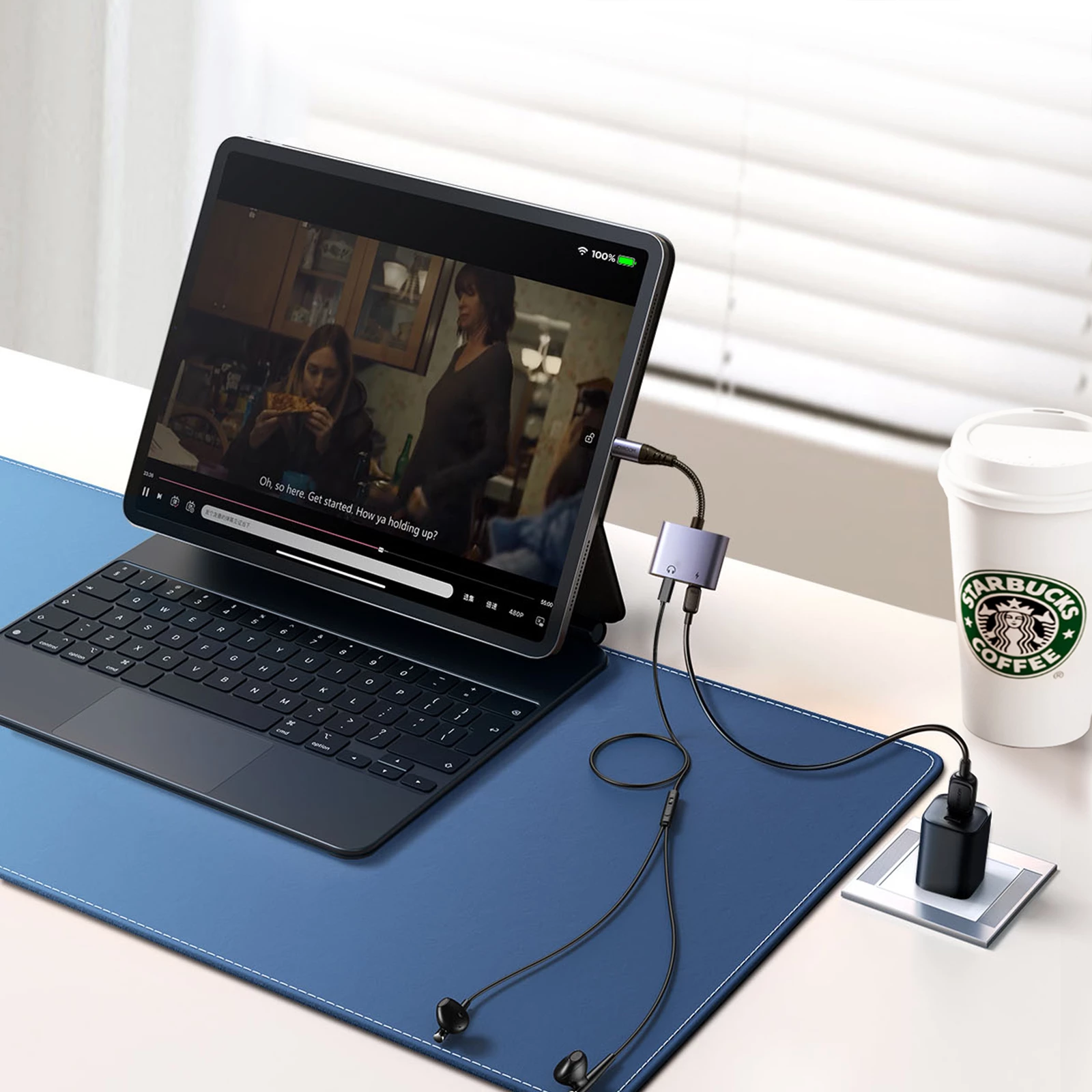 Adapter Lightning Joyroom SY-L02 2-në-1 me DAC, i zi