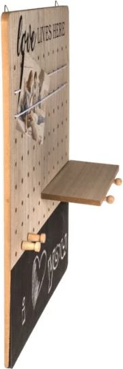 Pllakë njoftimi OUT OF THE BLUE me raft dhe tabelë, H48x36x1cm