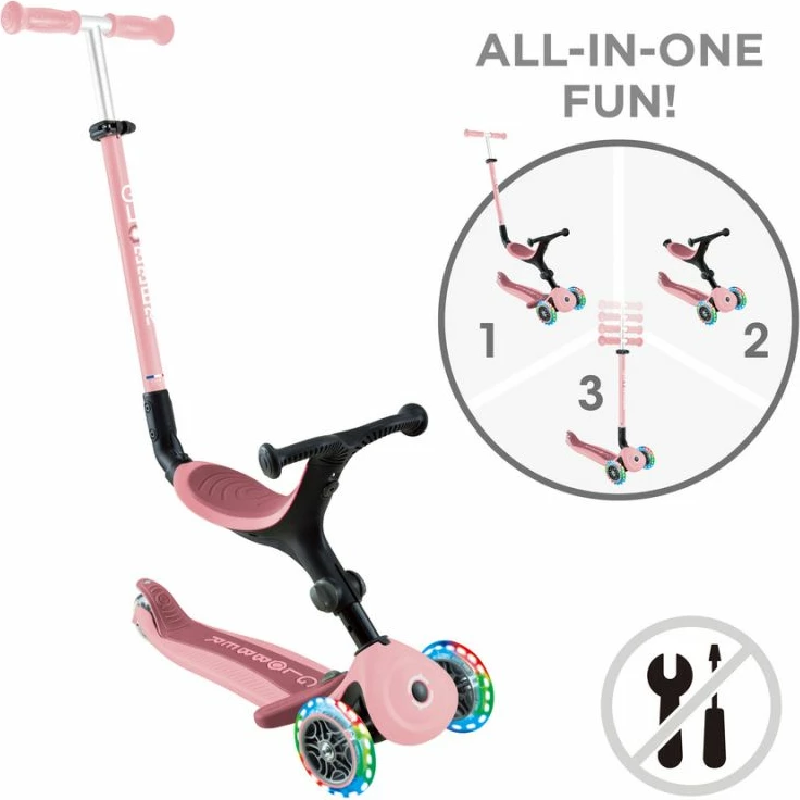 Skuter për fëmijë Globber, me drita