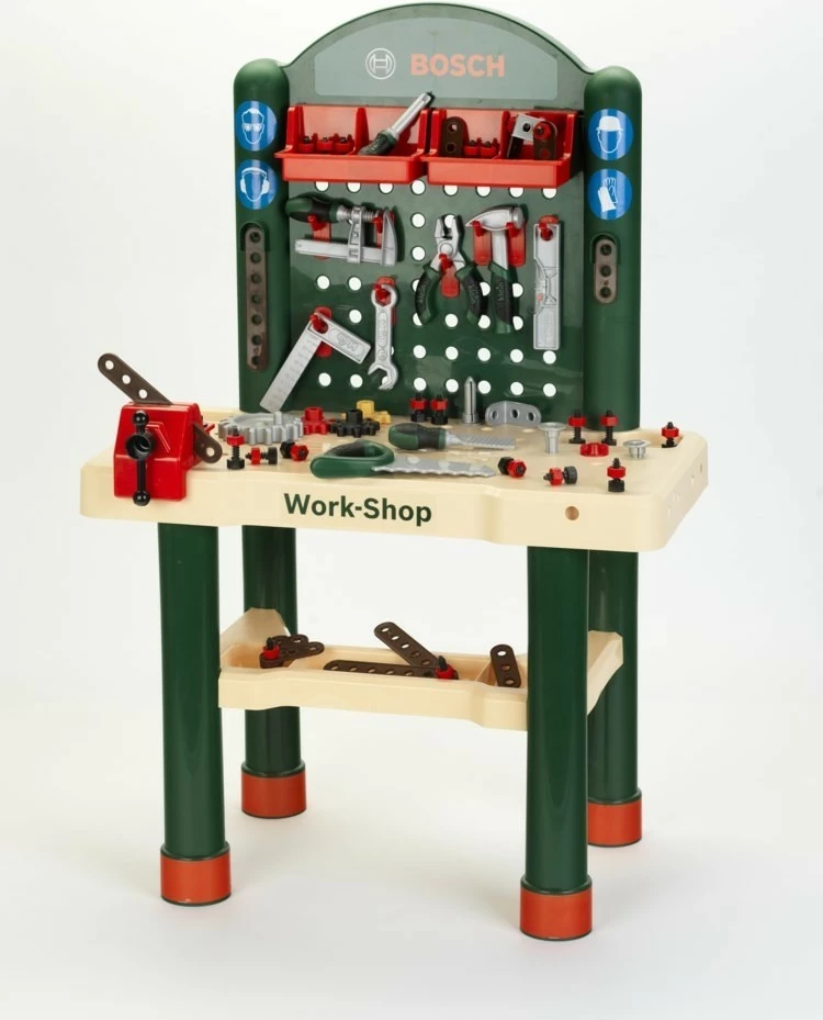 Set punëtorie lodër për fëmijë Klein Bosch Workshop 82 elemente, multikolor