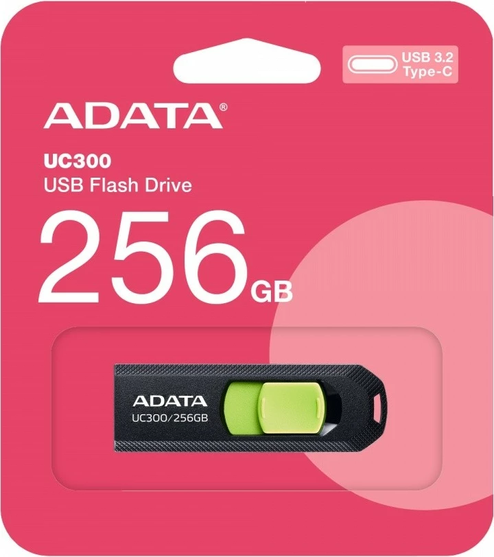 Pendrive Adata UC300, 256GB, USB Type-C 3.2 Gen1, Zi