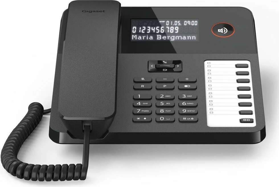 Telefon fiks Gigaset Desk 600, analog, ekran LCD, i zi