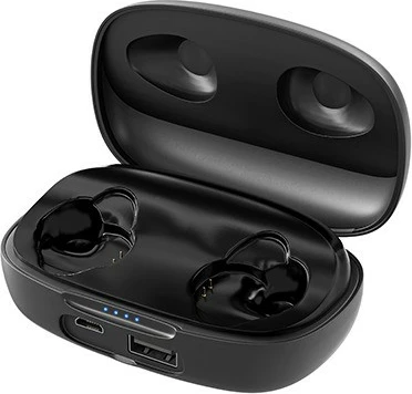 Kufje wireless Natec Soho TWS in-ear, me mikrofon, e zezë, me kuti karikimi