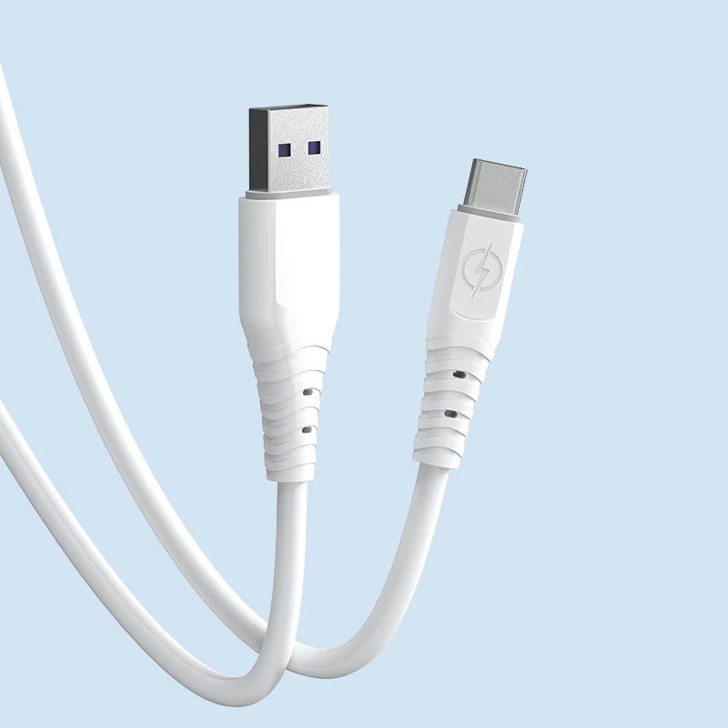 Kabllo USB në USB Type-C Dudao TGL3T, 1m, 6A, Bardhë