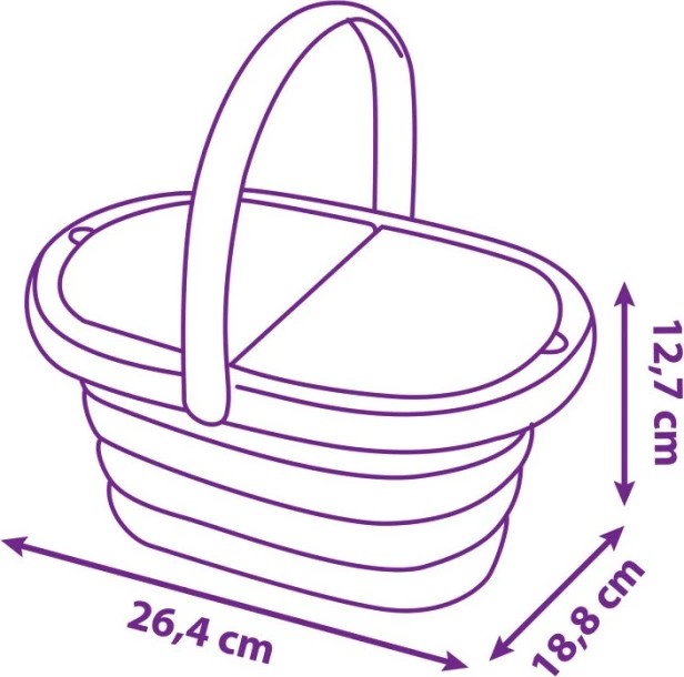 Set pikniku lodër Smoby Stitch, 19 pjesë, shumëngjyrëshe