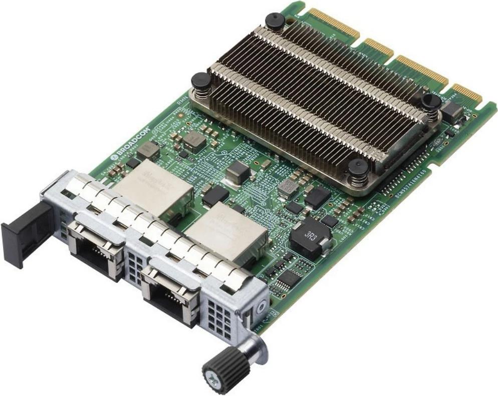 Kartë rrjeti Broadcom NetXtreme N210GBT, 2x10GBASE-T, PCI Express 3.0, e gjelbër