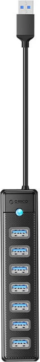 Kasë Orico PW7U, 7x USB 3.0, e zezë