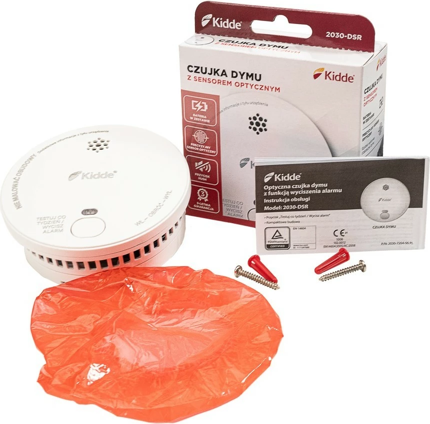 Detektor tymi Kidde KID-2030-DSR, optik, i bardhë