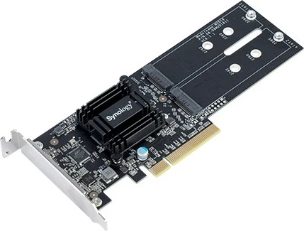 Kartelë zgjerimi Synology M2D18, PCIe, M.2, PCI 2.0, e zezë
