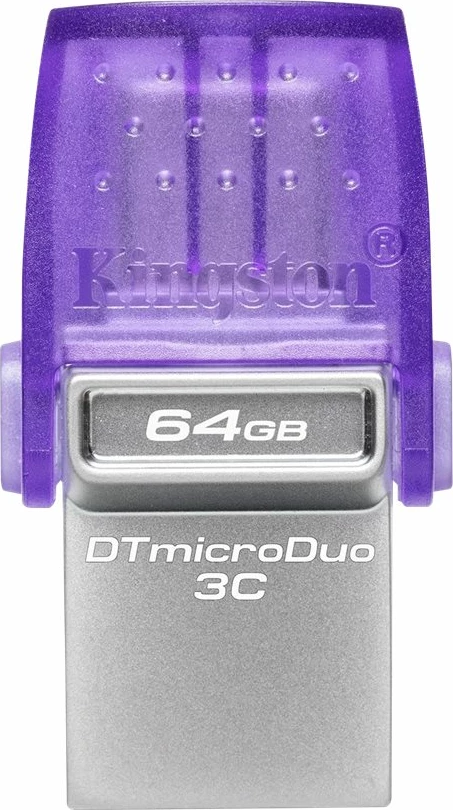 USB Kingston DataTraveler microDuo 3C, 64GB, USB 3.2, USB-C, vjollcë