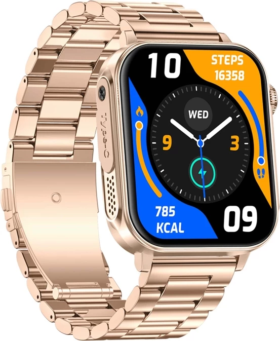 Smartwatch Colmi P80 1.83" HD, thirrje Bluetooth, 100+ sporte, IP67, rrip çelik, ari