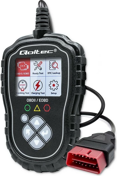 Tester diagnostikues Qoltec ProLine, OBDII/EOBD, 8V-25V, DualSystem, i zi
