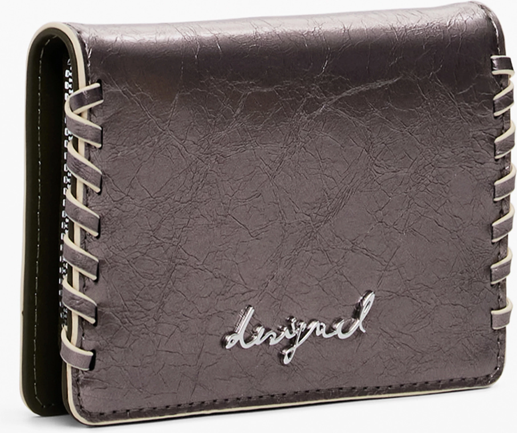 Portofol DESIGUAL GRETA TINY ZIP CAPSULE femra, bronze