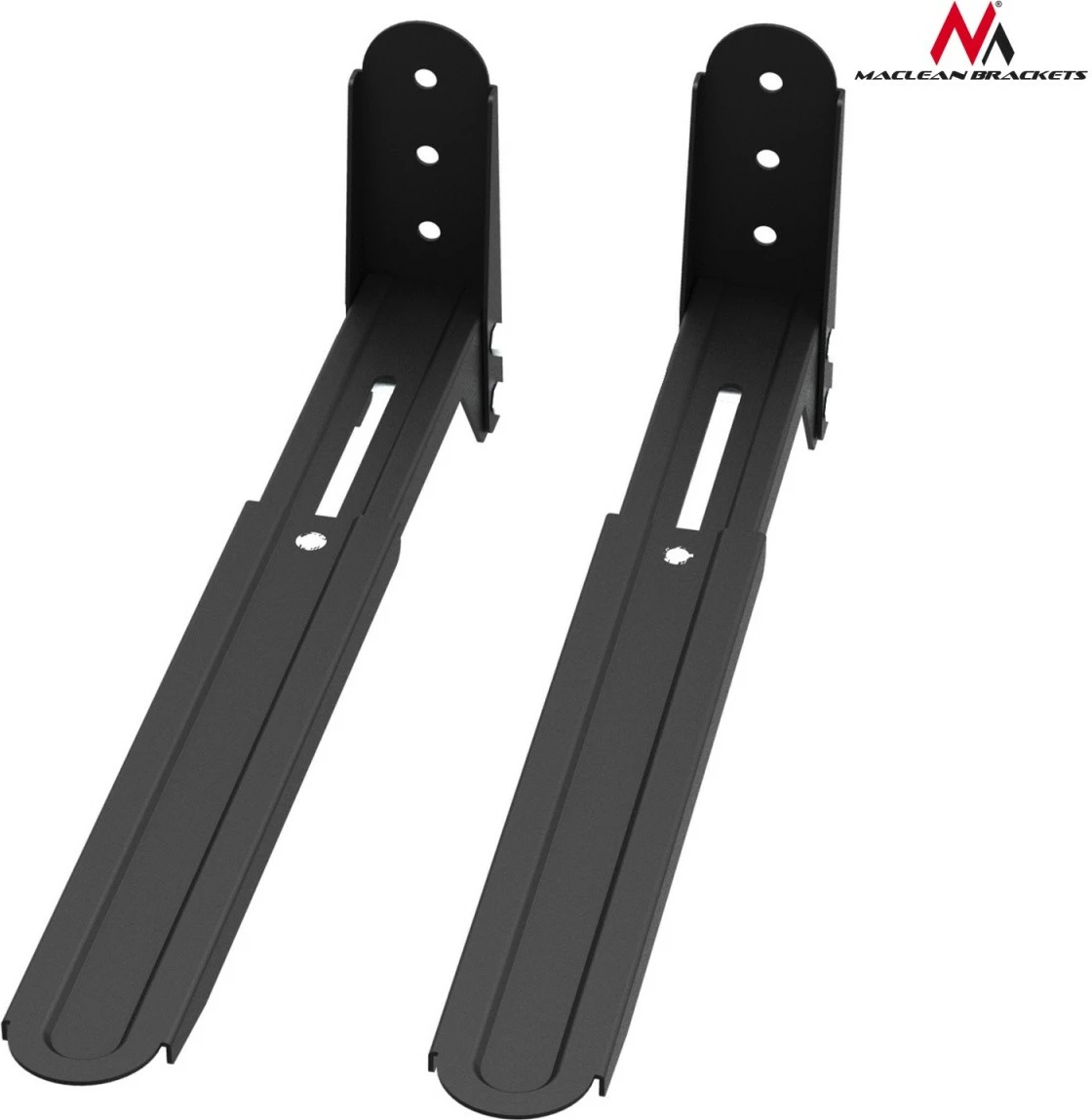 Mbajtëse muri për mikrovalë Maclean MC-776B, metal, e zezë