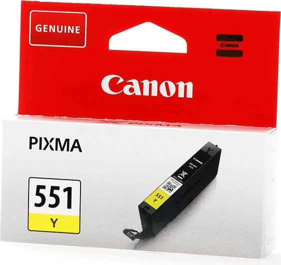 Kartush bojë Canon CLI-551Y / 6511B001 7 ml, rendiment 344 faqe, e verdhë