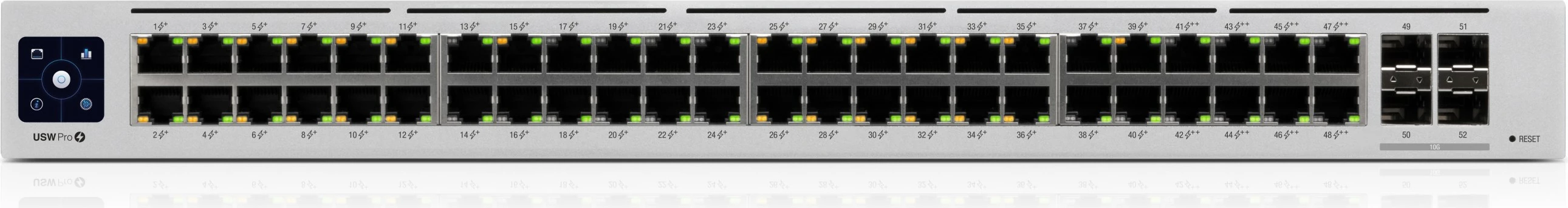 Switch Ubiquiti UniFi Pro 48-Port PoE, Managed, L2/L3, Gigabit Ethernet, Rack mounting, 1U