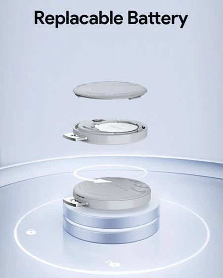 Tracker Bluetooth AUKEY Track Mate 1, Find My, gri e errët