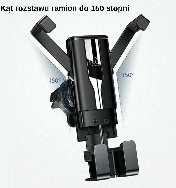 Mbajtës për celular USAMS US-ZJ058, për makinë, i zi