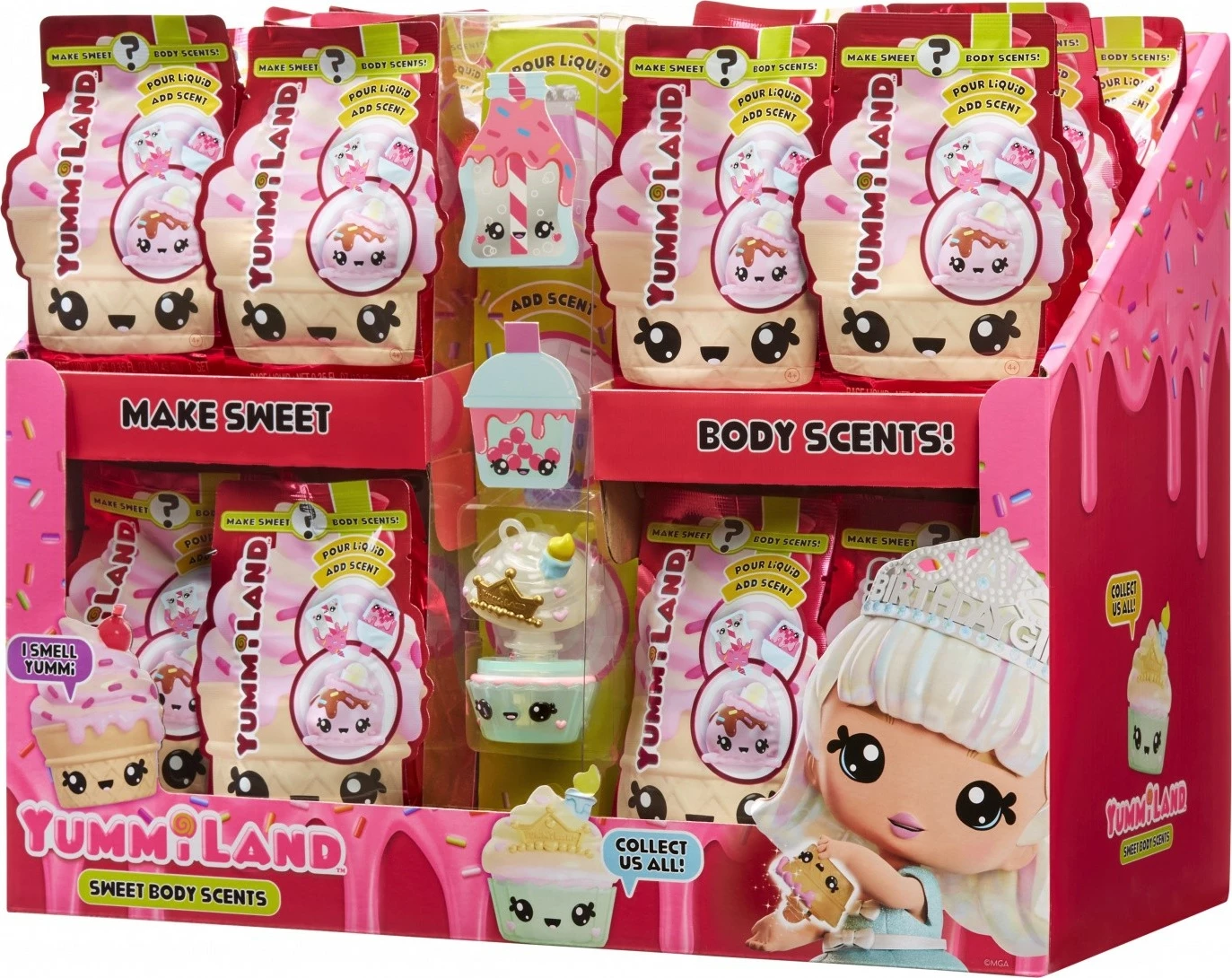 Set figurina Yummiland Num Noms Body Scent nga MGA, 24 copë, plastikë, për vajza