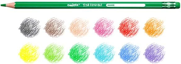 Lapsa ngjyrosës Carioca Tita, 12 Ngjyra, të fshirshme