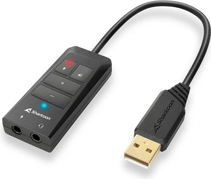 Adapter audio Sharkoon SB2, 7.1 kanale, USB, i zi