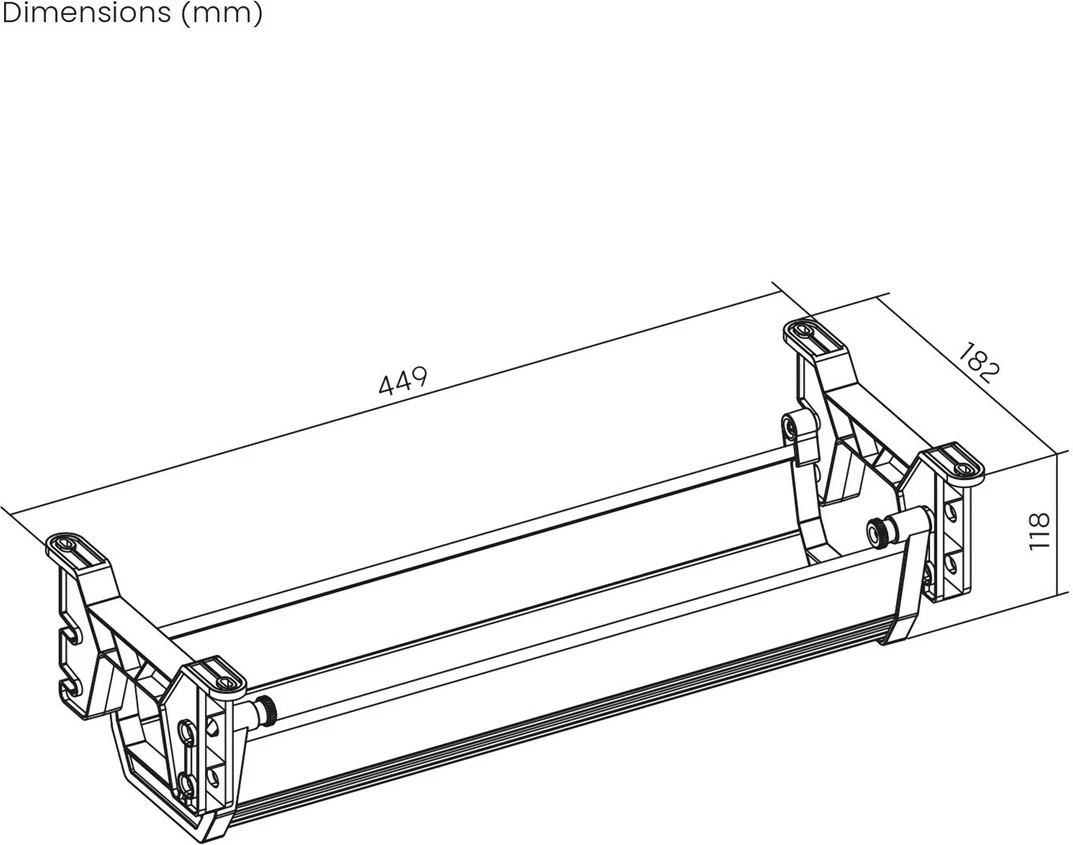 Organizues kabllosh Maclean MC-106 W, nën tavolinë, i bardhë
