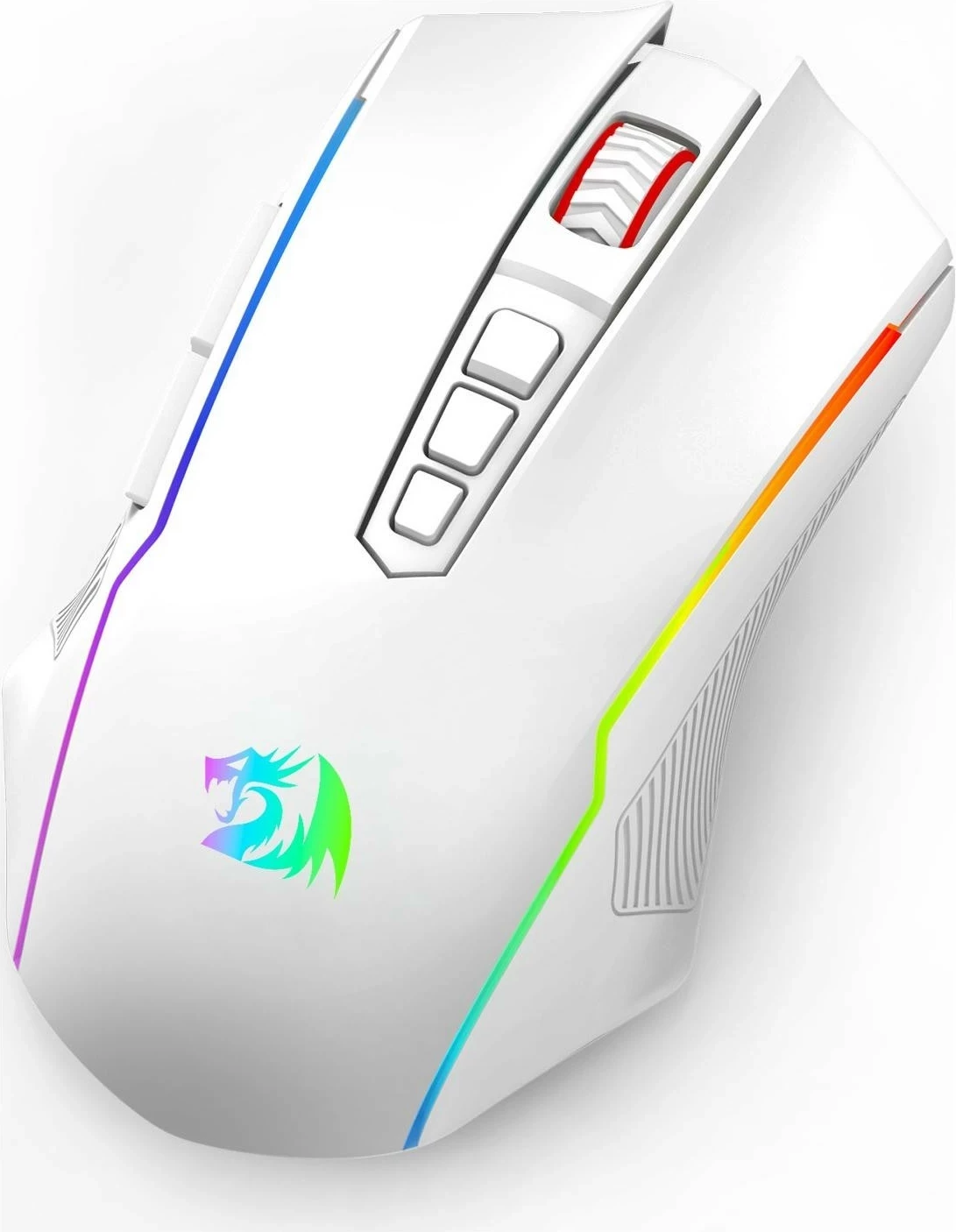 Maus Redragon M914W-RGB NIX, RGB, wireless, 5000 DPI, bardhë