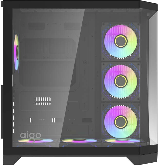 Kasë Darkflash FT418 PRO me 7 ventilatorë aRGB, Midi Tower, e zezë