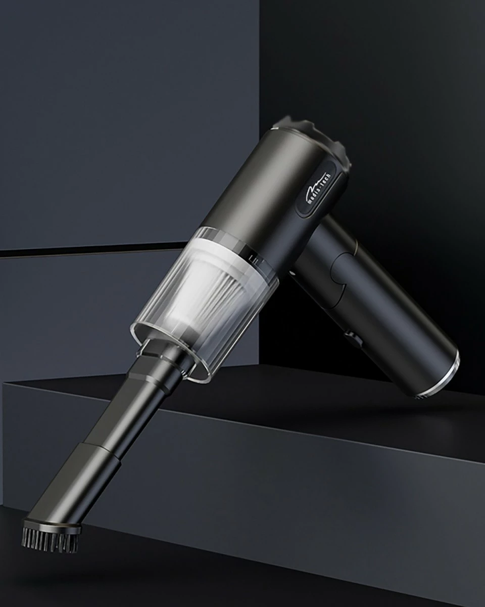 Fryrës/aspirator dore 2‑në‑1 Media‑Tech MT6538 65W 6800Pa 30 m/s LED bateri USB‑C, i zi, set me aksesorë