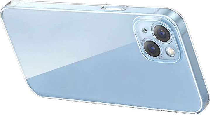 Mbështjellës Baseus Crystal Series për iPhone 14 Plus me xham të temperuar, Transparent