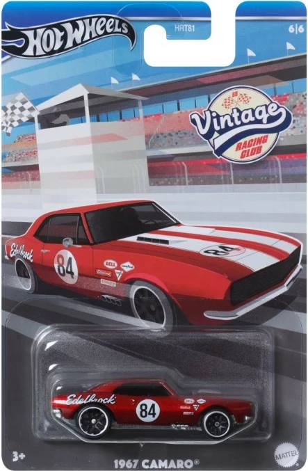 Set vetura lodër Hot Wheels Vintage Racing Club, 1:64, 10 copë, shumëngjyrëshe