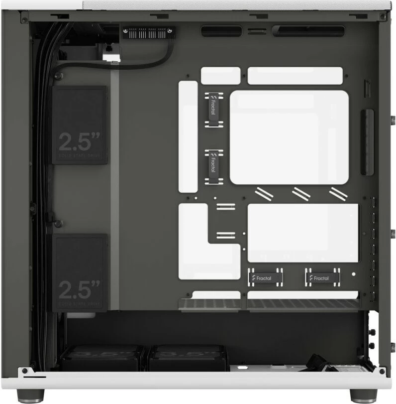 Kasë Fractal Design North XL RC Chalk White TG Clear, ATX, E-ATX, xham i temperuar, e bardhë