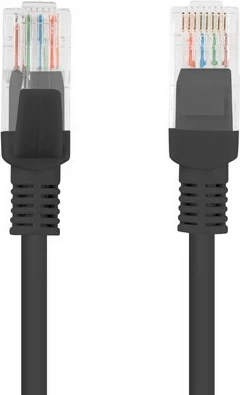 Kabllo rrjeti Lanberg CAT 5e, 2m, UTP, e zezë