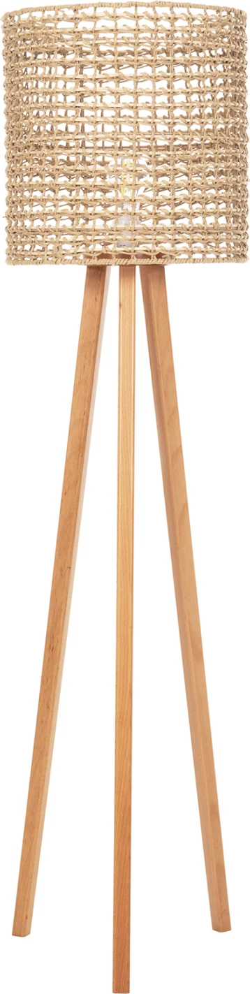 Llampë qëndrore dyshemeje, FH4351, gome-rattan-letër në ngjyrë natyrale, Φ36x149.5H cm