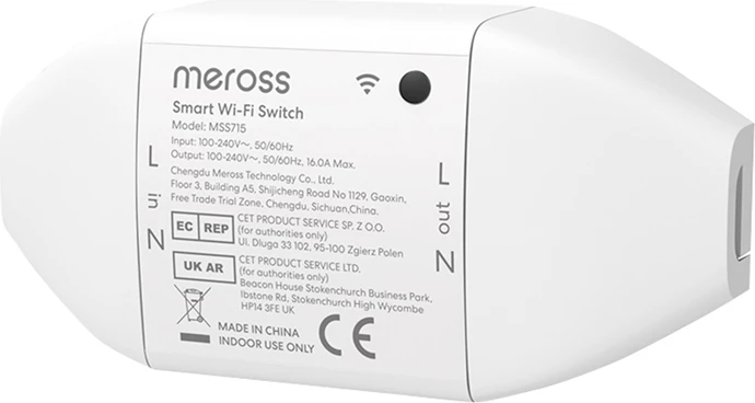 Switch i mençur Meross MSS715MA-UN, WiFi, Matter, i bardhë