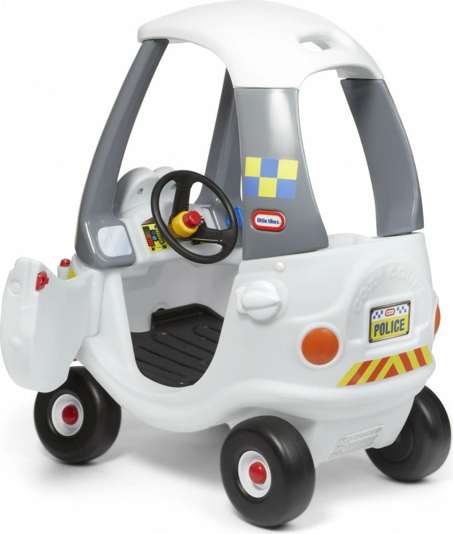 Makine lodër ride-on Little Tikes Cozy Coupe Police Car, për fëmijë, Bardhë