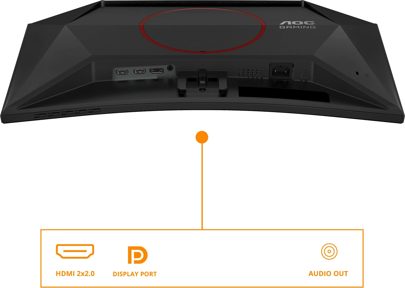 Monitor AOC C24G42E, 23.6", Full HD, 180Hz, i zi, i kuq