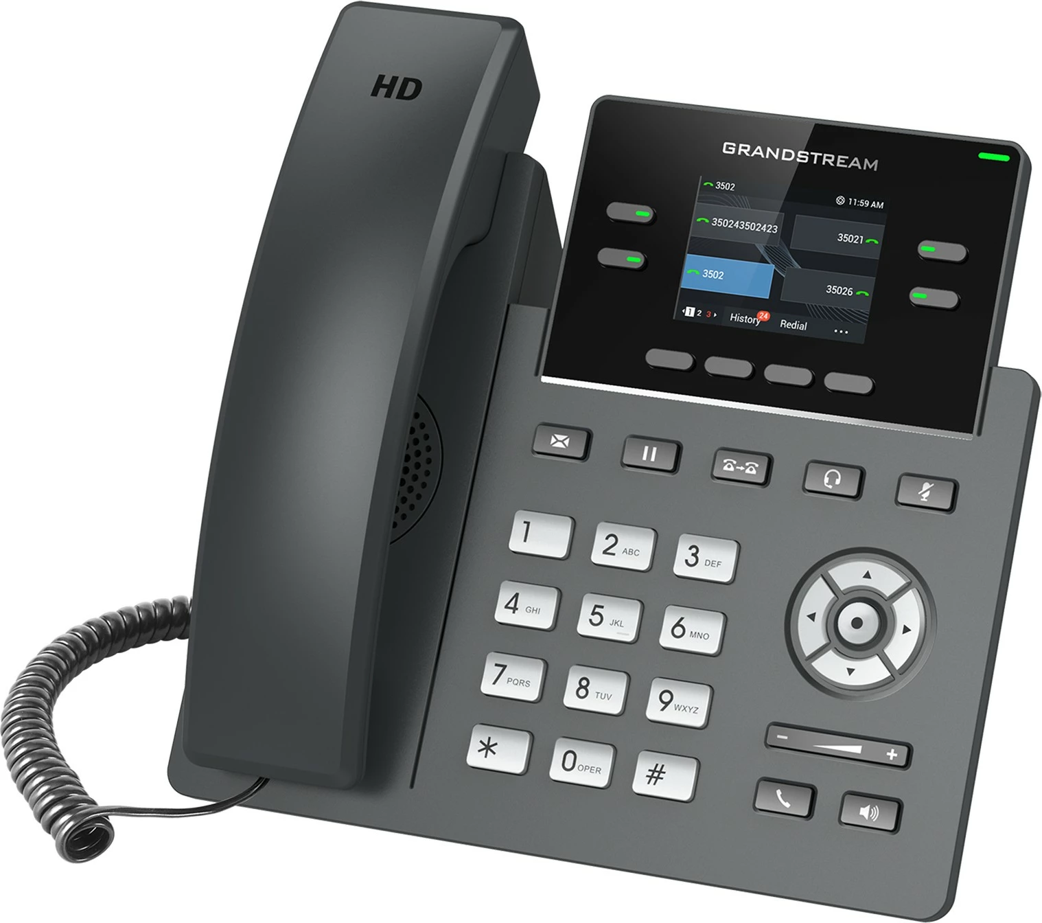 Telefon IP Grandstream GRP2612W, 2 linja, i zi