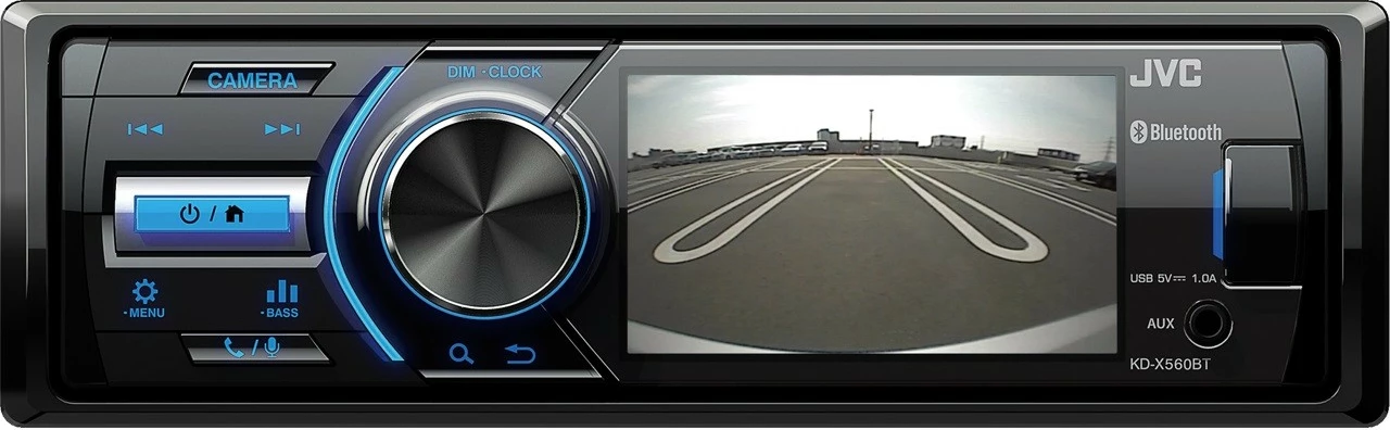 Radio makine JVC KDX-560BT, Bluetooth, ekran 3 inç, e zezë