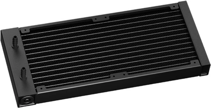 Ftohës uji DeepCool MYSTIQUE 240 ARGB, 2x12cm, LCD, i zi