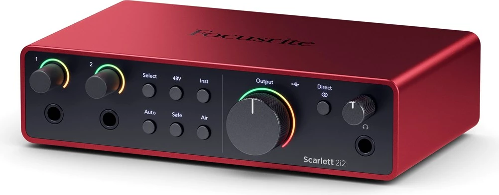 Audio interface Focusrite Scarlett 2i2 USB-C 4th Gen, Kuqe
